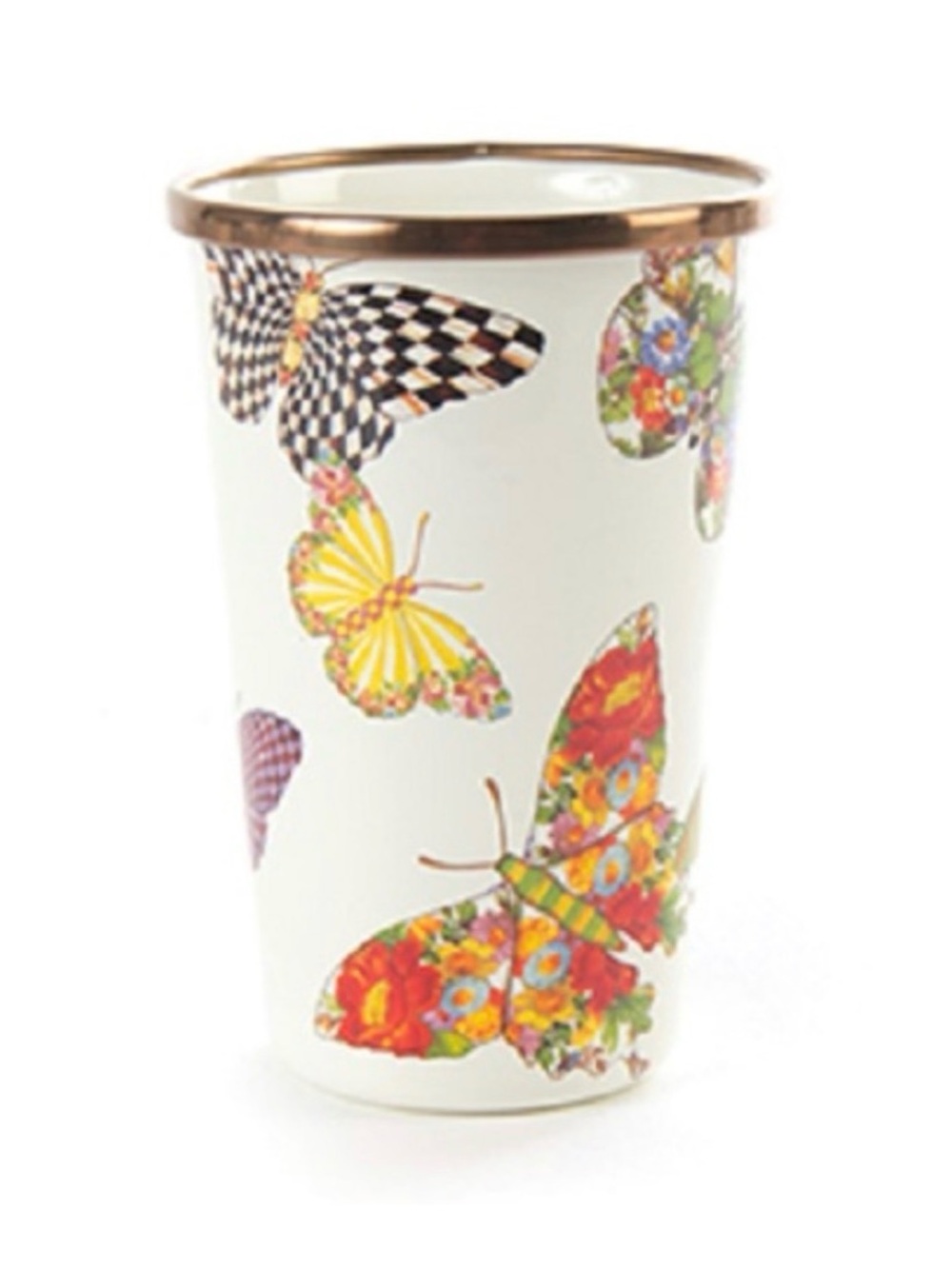 MACKENZIE-CHILDS | Retired Butterfly Garden 20 oz Tumbler